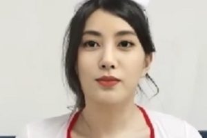 鞠婧祎粉红黑丝兔女郎服装