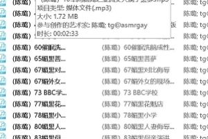 小众音频站竹曦陈璐媚黑音声合集1.63G超上头